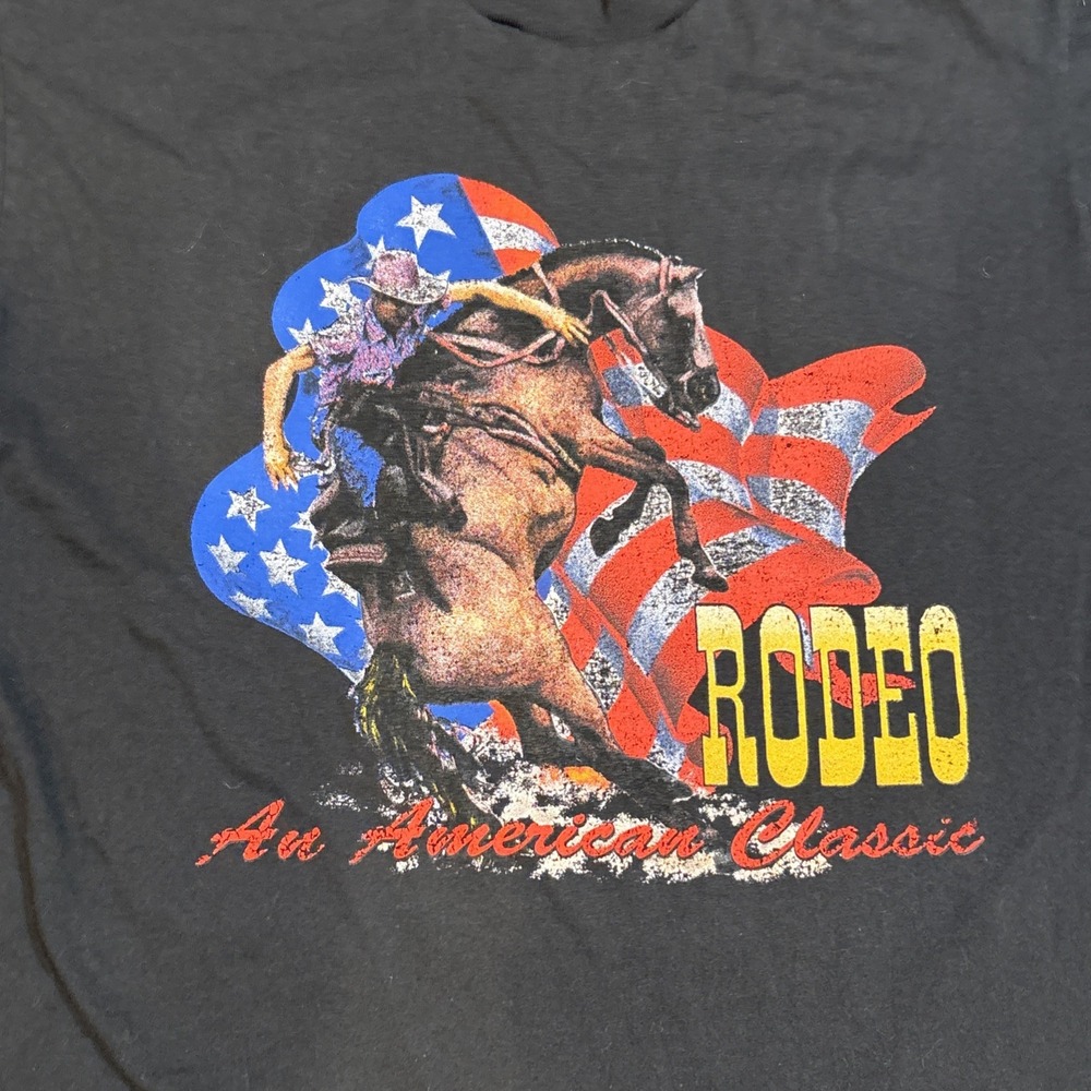 Men's Vintage 90's RODEO An American Classic Single Stitch TEE XL Travis Scott🔥 - Picture 2 of 7